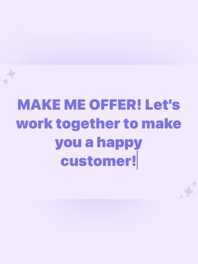 REASONABLE OFFERS WELCOME